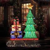Christabelle Christmas Display Sled with Tree and Presents - 183cm 112_SB404