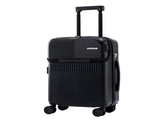 Wanderlite 20" Luggage Suitcase Front Pocket Travel Carry On TSA Black LUG-ABS-TOP-20-BK