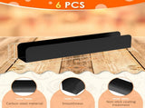 6 Pcs Carbon Steel U Shape Baking Mold Set, Non Stick Cookie Bread Loaf Pans for Home Baking, Black V1188-MS-721-197