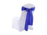 Multicoloured Chair Sashes Fabric Covers Navy ED0911-50-NV_NZ