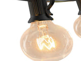 String Light IP44 Waterproof 50FT 50 Bulbs 4 Spare Bulbs Plug in G40 Tungsten String Light for V1294-YM0901-3111240163911