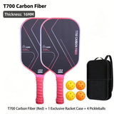 T700 Carbon Fiber Pickleball Paddle Set 8.0oz Lightweight Widebody Design, Ideal for V1232-PKQPTZ003
