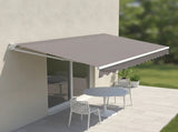 Motorised Outdoor Folding Arm Awning Retractable Sunshade Canopy Grey 3.0m x 2.5m V63-842831