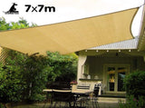 Wallaroo Rectangular Shade Sail 7m x 7m - Sand SS-7X7