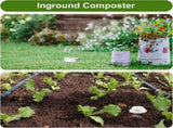 Inground Farm Composter, Outdoor In-Ground Compost Bin for Raised Garden Beds and Yards, Organic V1259-DP01-A-2717