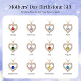 18K Rose Gold Necklaces for Women, 925 Sterling Silver Gifts for Mothers Day, Jewelry for Wife Mom V1164-325769