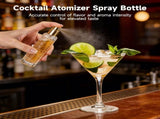 6PCS Cocktail Atomizer Spray Bottle Set with Filling Tools and Labels, Glass Atomizer Spray Bottle, V1192-AZ-W-18375