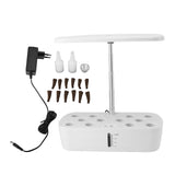 Indoor Garden Hydroponics Growing System 12 Pods Automatic Water Control with LED Light Hydroponic V1294-YM0901-3111240019012