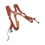 Dual Shoulder Leather Harness Comfortable Camera Strap Accessories for 2 Cameras Brown V1294-YM0523-3117220079611