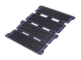 Solar Panel Folding Monocrystalline Silicon 2 USB Output Flexible ETFE Solar Panel 14W 5V Blue V1294-YM0626-3114220114212