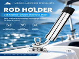 360 Degree Adjustable Boat Fishing Rod Holder with Marine Grade Stainless Steel Construction for V1341-ZY-34WYNA8A-230MM