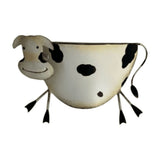 Cow Shaped Wall Planter,Whimsical Metal Hanging Flower Pot for Garden Fence Balcony Patio V1369-AZ3-W-14643