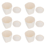 6Pcs Small Plant Pot Lightweight Versatile Simple Style Plastic Flower Pot with Trays for Indoor V1294-YM0901-3111240201811
