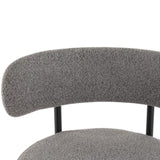 Contemporary Grey Boucle Elsa Low Bar Stools V264-DNC-417B-MGR-02-1