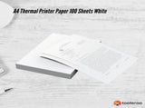 Tooleroo 100x Sheets A4 Thermal Printer Paper White - BPA Free V238-SUPDZ-40903145390160