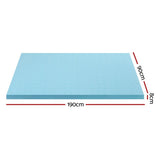 Giselle Bedding Memory Foam Mattress Topper Ventilated Cool Gel 8cm Single MATTRESS-TOP-VH-GEL-8-S