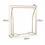 Commercial Clothing Garment Rack Retail Shop in Gold V63-920631