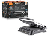 Two-in-One Electric Grill and Sandwich Maker with Interchangeable Non-Stick Plates, 180-Degree V1341-ZY-HG2QVPEG-BLACK