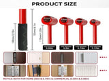 4-in-1 Hinge Gap Adjustment Wrench Set with Interchangeable Socket Heads for Fixing Door Sag, V1341-ZY-5WS2DM6G-SOCKETSRED