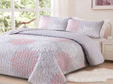 Mosaic Quilted coverlet and pillowcovers set Unique Patchwork Design - Queen size V745-MAC080699Q13U