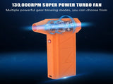 Super Turbo Fan Campin Handheld Dust Cleaner Car Snow Water Barbecue Blower Rechargeable 130000RPM V1294-YM0901-3111250066111