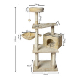 PaWz Cat Tree Toy Scratching Post Scratcher Beige JJ0836-CR_NZ