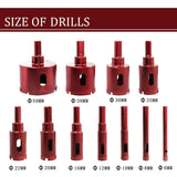 Diamond Hole Saw Set, Diamond Core Drill Bit For Tile/Glass/Marble V1188-MS-227-1696