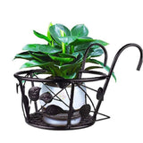 Hanging Railing Iron Planter Baskets Flower Pot Holder Hanger Metal Fence Rail for Patio Balcony V1294-YM0715-10326825