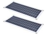 2x10W Solar Panels Kit with 30A Controller Photovoltaic Module USB 5V for RV Boat Emergency Charging V1294-YM0714-3114210110411