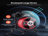 Drain Cleaner Machine 15m x 13mm, Manual Feed Sewer Snake Auger on Wheels - with 4 Cutters & V952-SDJJKLSGDSTJWGUIY002V3