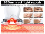 Microcurrent Facial Device,Latest Red Light TechnologyEnhances The Ability to Lift The Face and V1107-110-32898-WHT-15CM