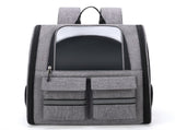 Grey Collapsible Pet Carrier Backpack with Trolley Sleeve V888-ELOSUNG10814