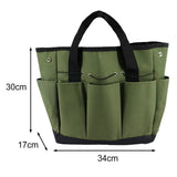 Garden Tool Bag With 9 Pockets Sturdy Oxford Cloth Gardening Tote Organizer For Home Yard Lawn 34W X V1189-LWWAL-20260327-04576