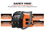 ROSSI 160 Amp AC DC TIG MMA ARC Stick Inverter Welder, Ideal for Aluminium and Copper Welding, 15A V219-TOLWDRROBT16