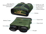 Green Digital Night Vision Binoculars - 3.0'' IPS Screen, 10X Optical Zoom, 2.5K Video Recording, V888-ELOSUNG11665