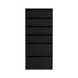 Artiss 6 Chest of Drawers Dresser Tallboy Black FURNI-N-CDR-6D-BK-AB