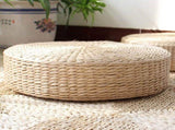 Japanese Style Handcrafted Tatami Floor Pillow Sitting Cushion Round Padded Room Floor Straw Mat for V1294-YM0901-210329AH03-4
