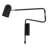 Swing Arm Wall Sconce Iron E27 E26 Adjustable Angle Modern Bedside Hardwired Reading Sconce for V1294-YM0901-3119230160711