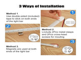 12V LED interior light strip kit, with switch and magnet, 6500K white, suitable for 8 vehicles and V1366-AZ2-W-14363