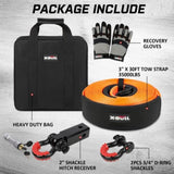 X-BULL 4WD Recovery Kit Snatch Strap Hitch Receiver Bow Shackles Lock Off Road V211-AUEB-XBRK015V