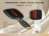 White Advanced 3-in-1 Scalp & Hair Care Massage Comb - Red Light Therapy, EMS Microcurrent & V888-ELOSUNG27733