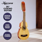 Karrera 25in Cuatro Guitar - Natural CTR-25-NAT