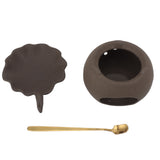 Ceramic Tea Roaster Loose Leaf Tea Warmer Tea Fragrance Roasting Baking Pot with Stainless Steel V1294-YM0706-3118230212611