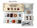 3D Beaded Animal DIY Kit, Animal Beading Craft Kit with Tools and Instructions, Handmade 3D Bead V1369-AZ3-W-13587