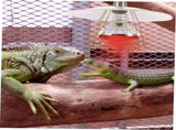 High-Temperature Resistant White Aluminum Pet Cage Warming Lamp, Safe and Practical 1Pc V1366-AZ2-W-13849