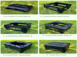 Grey Large Portable Folding Camping Toilet Stool - Capacity Emergency Potty for Car, Outdoor Travel, V888-ELOSUNG47288