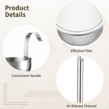 2 Sets Stainless Steel Funnel with Strainer, Wine Strainer, Liquid Separator, Detachable V1369-AZ3-W-08836