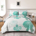 Floral Winter Comforter Set, King Size, Ultra-Soft Quilted Bedding with Pillowcases V745-MAB010945AJ3