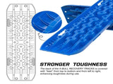 X-BULL Recovery tracks Mud Snow / Sand tracks / Grass 4X4 Caravan 2pcs 4WD Gen 3.0 - Blue V211-AUEB-XBRT008-N