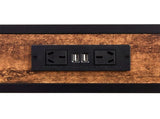 Levede Single Bed Frame LED Lights USB Charging Storage Headboard Metal Platform BF1087-S-WA-AU